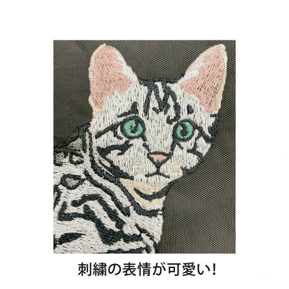 日本JP直送  [2025SS 新品] 動物刺繡小袋 貓咪 雪納瑞 鬥牛犬   {7月12截單;預計10-14 工作天發貨}