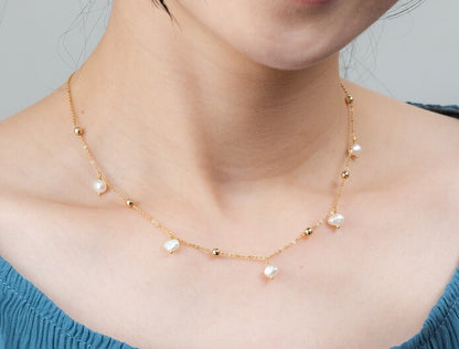 [日本製造] 淡水珍珠項鍊｛11月30截單;預計10-14工作天發貨｝