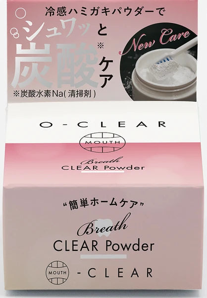 日本JP直送 口腔護理牙膏O-CLEAR（O-CLEAR）日本製造（口氣清新粉，桃子薄荷香味，防止口臭） {11月15截單;預計10-14 工作天發貨｝