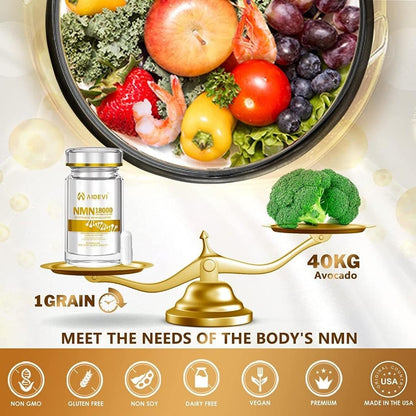 快閃半價優惠｜美國製造 AIDEVI NMN 18000+ PQQ 逆齡補充劑{8月2截單;預計10-14 工作天發貨}