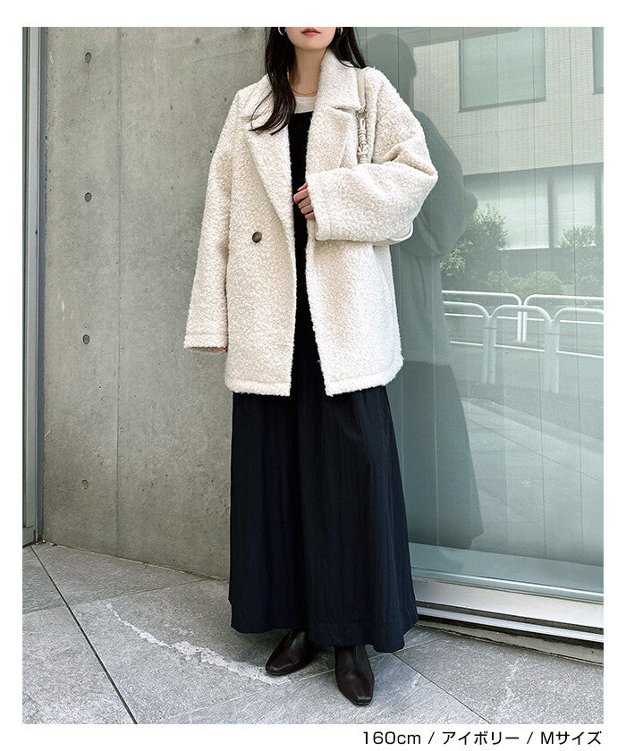 曰本JP直送  中長羊毛剪裁大衣（純色/格紋）{11月30截單;預計10-14工作天發貨｝