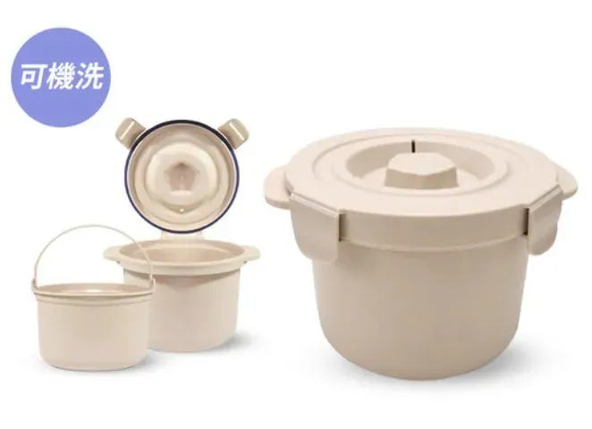韓國減醣低卡微波專用料理鍋（奶油色） 韓國製【9/20 截單，預計 :9月尾至10月中發貨】
