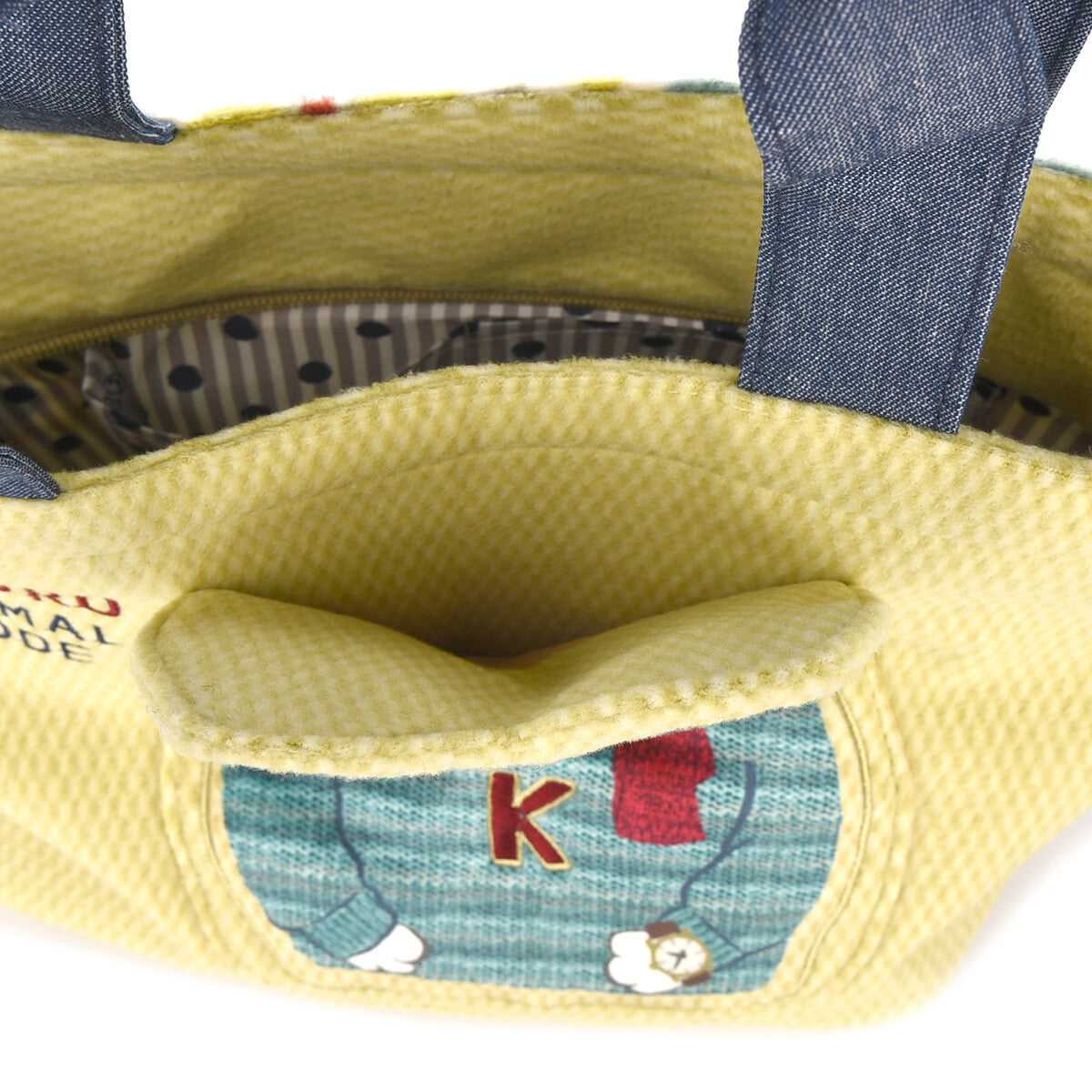 日本JP 直 送  抓絨動物圖案 Hami 口袋包（貓咪）{11月30截單;預計10-14工作天發貨｝