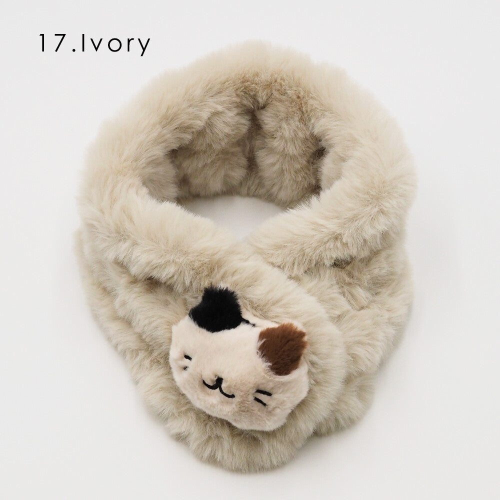 日本JP 直送   2025秋冬新款圍巾：再生環保貓毛披肩  {1月31截單;預計10-14工作天發貨｝