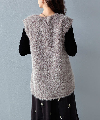 日本JP直送【2025新品♪】Shaggy Boa 雙拉鍊背心{11月30截單;預計10-14工作天發貨｝