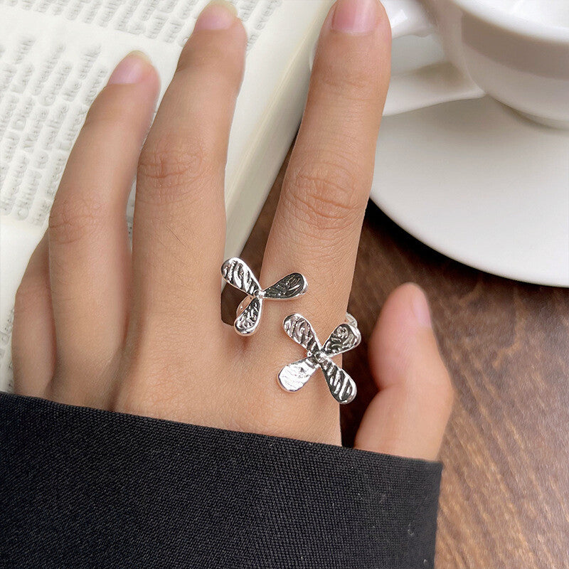 韓國戒指，均碼，925鍍銀，S925戒指，925銀戒指｛11月30截單;預計10-14工作天發貨｝