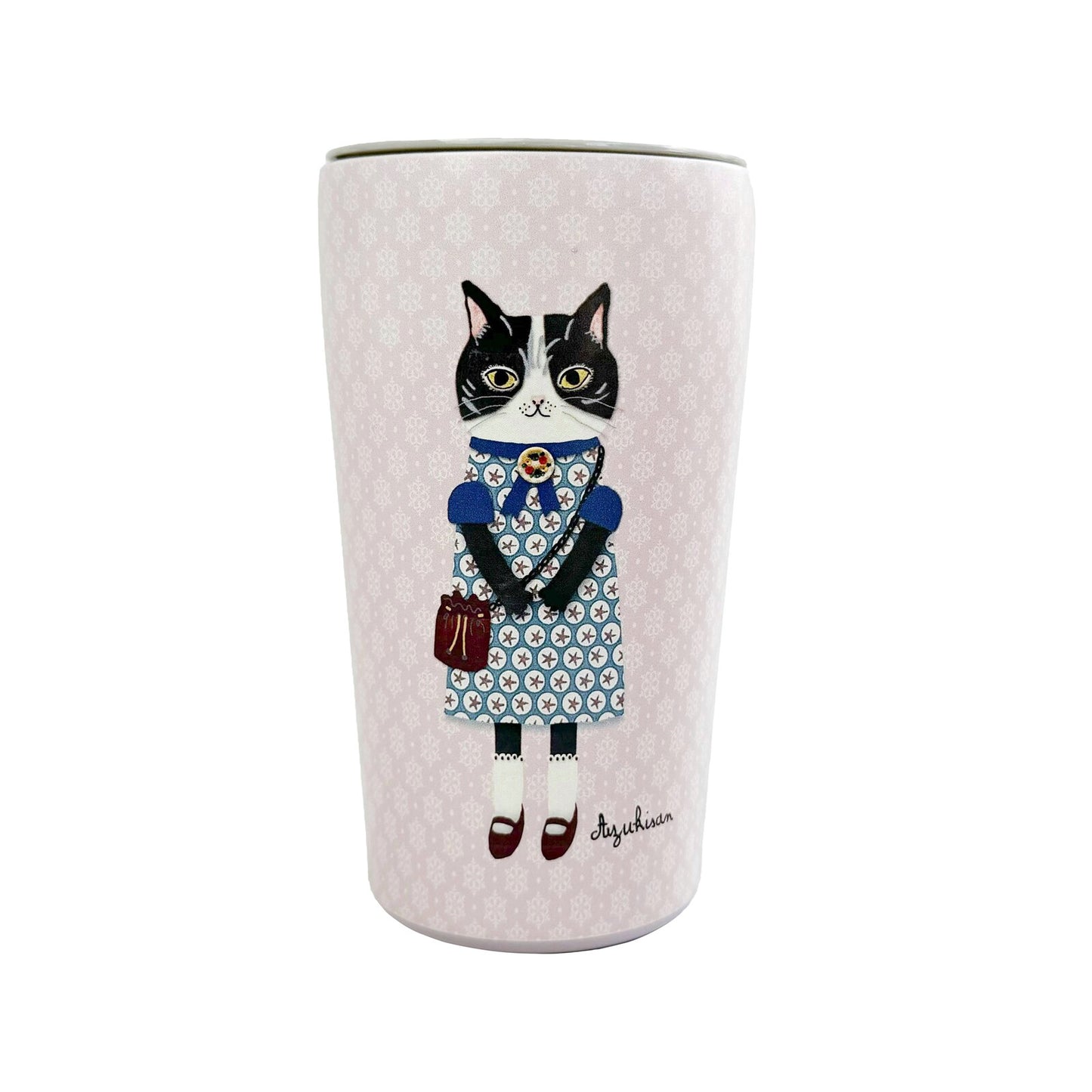 曰本JP直送  不鏽鋼保溫杯帶蓋 (大號) (貓咪圖案) {11月30截單;預計10-14工作天發貨｝