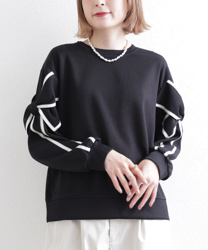 日本JP直送 預計出貨時間：2025 年 11 月初 蝴蝶結長袖上衣, 2025秋冬人氣系列，{11月30截單;預計10-14工作天發貨｝