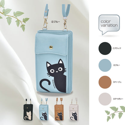 日本JP直送  時尚貓咪圖案單肩包，女士尼龍斜背包，   {2月28截單;預計10-14 工作天發貨}