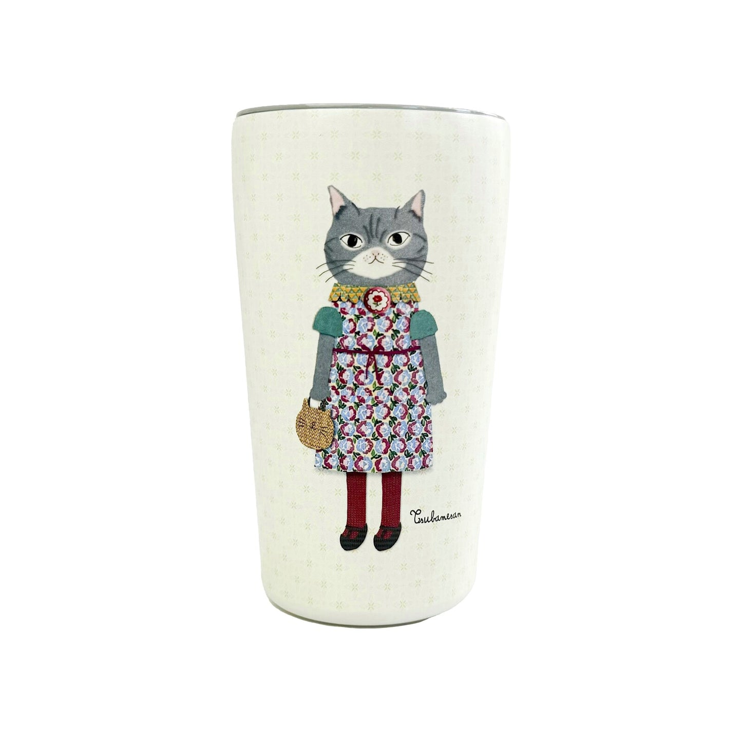 曰本JP直送  不鏽鋼保溫杯帶蓋 (大號) (貓咪圖案) {11月30截單;預計10-14工作天發貨｝