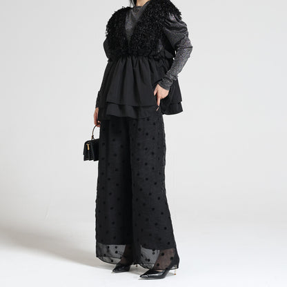 日本JP直送  [2025新品，當天出貨] 人造毛多層背心{11月30截單;預計10-14工作天發貨｝