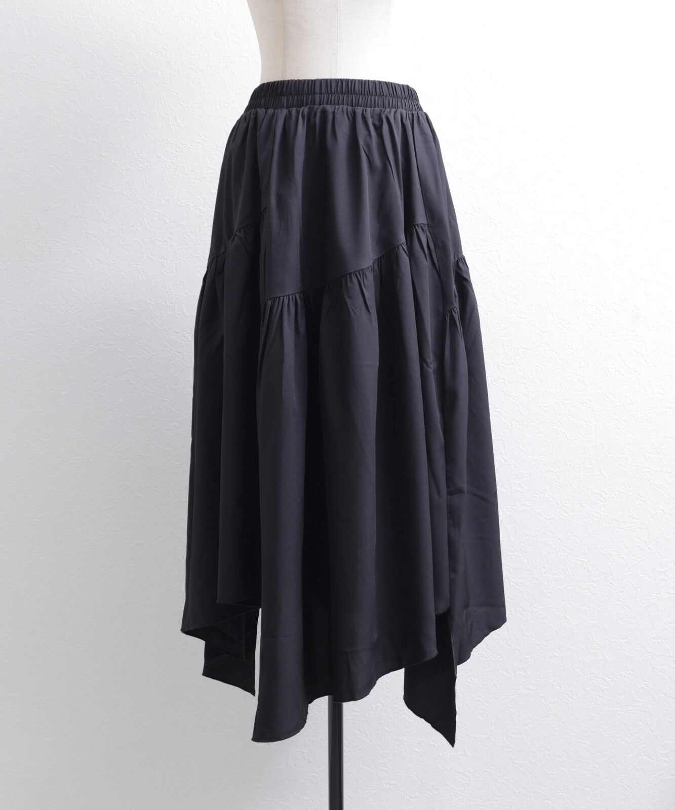 日本JP直送  2025AW 不對稱褶皺半身裙 2025 新款 經濟型{11月30截單;預計10-14工作天發貨｝