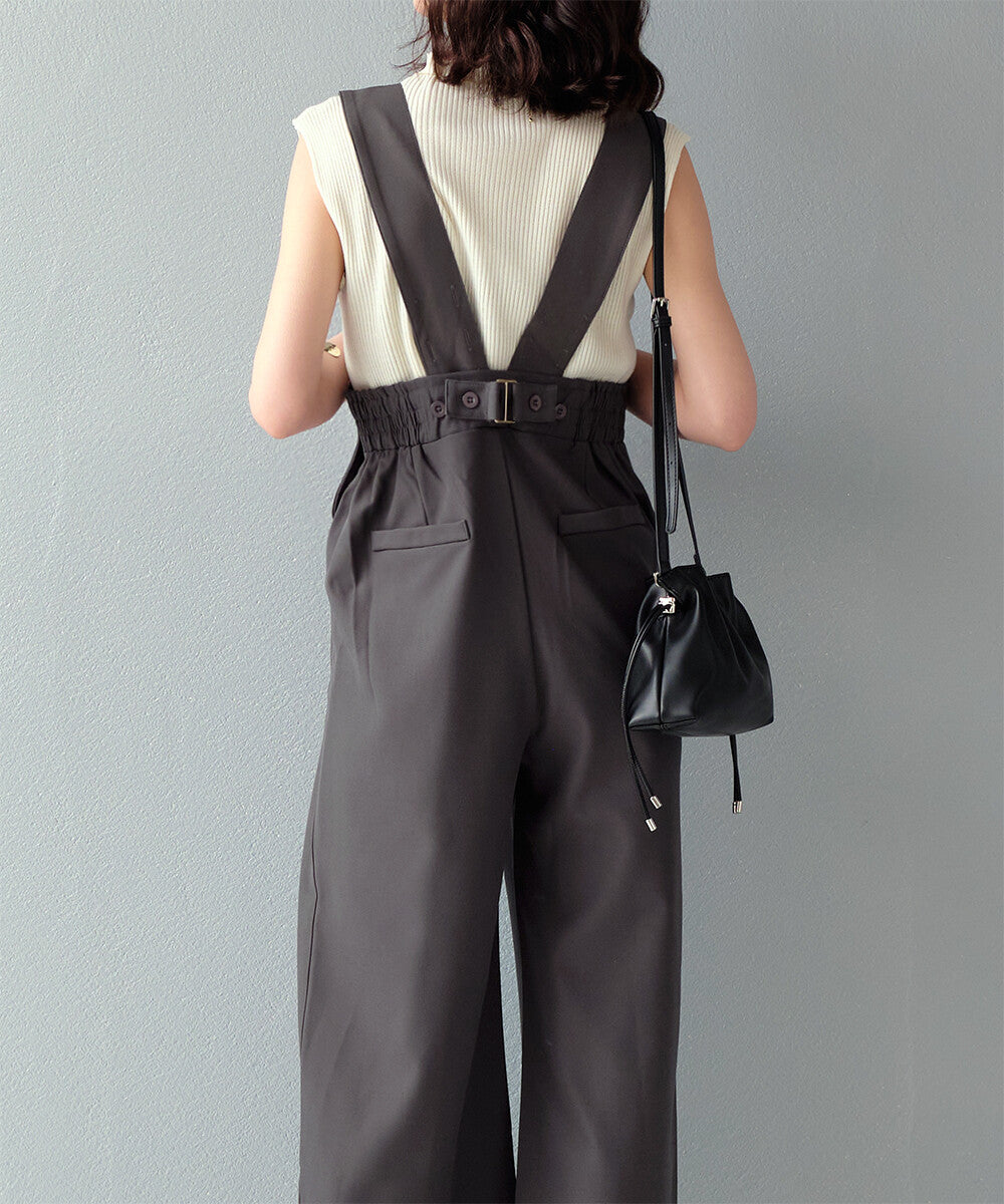 日本JP直送 【2025新品♪】後背帶設計工裝褲{11月30截單;預計10-14工作天發貨｝