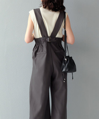 日本JP直送 【2025新品♪】後背帶設計工裝褲{11月30截單;預計10-14工作天發貨｝