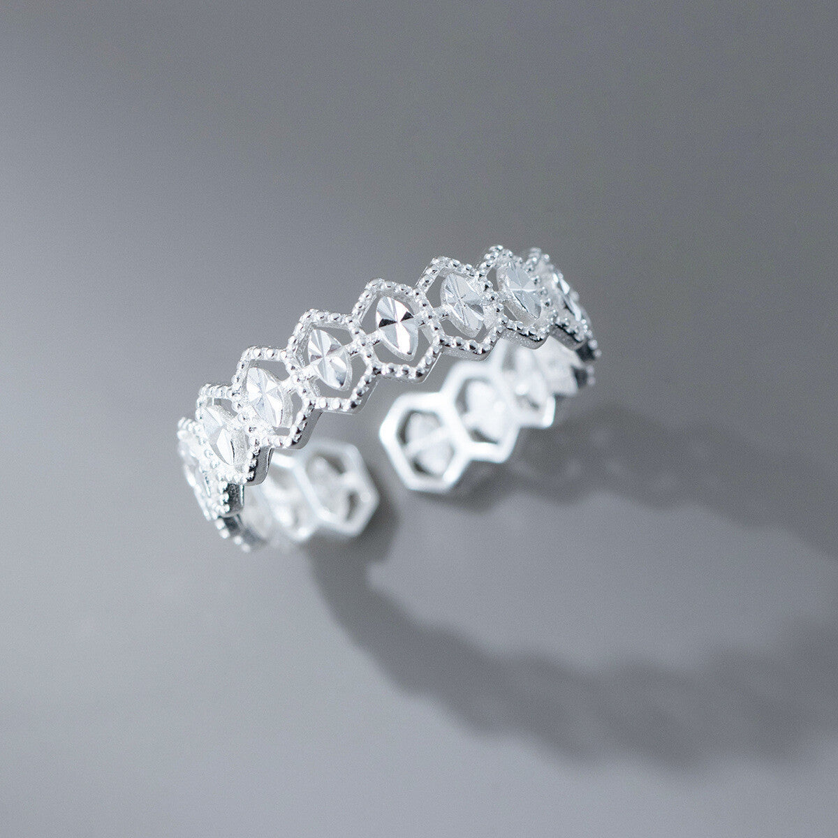 韓國戒指，均碼，925鍍銀，S925戒指，925銀　{11月30截單;預計10-14工作天發貨｝