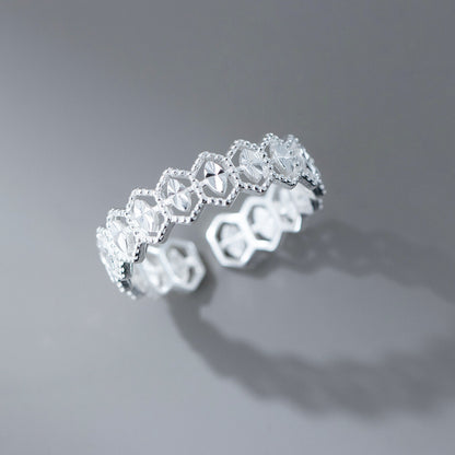 韓國戒指，均碼，925鍍銀，S925戒指，925銀　{11月30截單;預計10-14工作天發貨｝