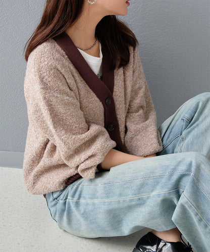 曰本JP直送  【2025新品♪】迷你毛圈紗混色針織開襟衫{11月30截單;預計10-14工作天發貨｝