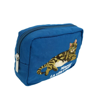 日本JP直送  [2025SS 新品] 動物刺繡小袋 貓咪 雪納瑞 鬥牛犬   {7月12截單;預計10-14 工作天發貨}