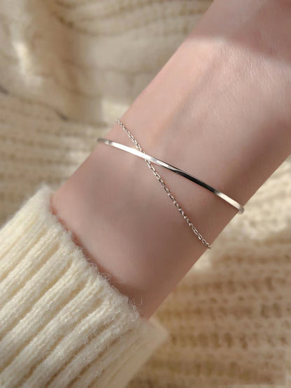 韓國女手鍊，925銀手鍊，銀手鍊｛11月30截單;預計10-14工作天發貨｝