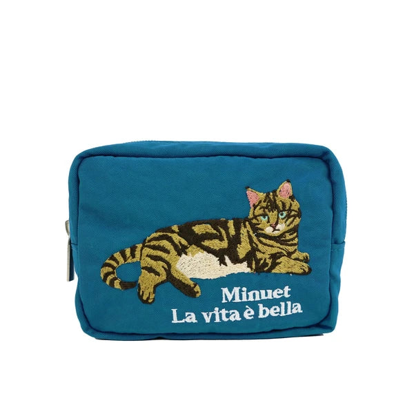 日本JP直送  [2025SS 新品] 動物刺繡小袋 貓咪 雪納瑞 鬥牛犬   {7月12截單;預計10-14 工作天發貨}