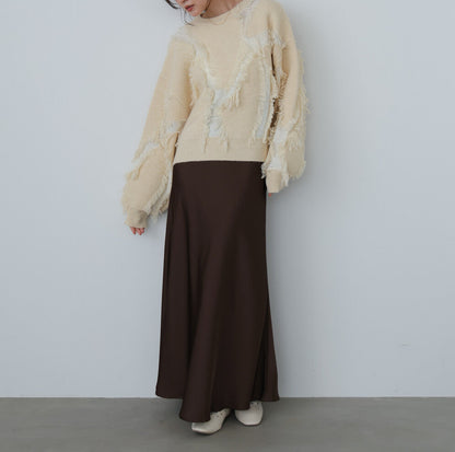 曰本JP直送  2025秋冬新品毛茸茸提花針織上衣 {11月30截單;預計10-14工作天發貨｝