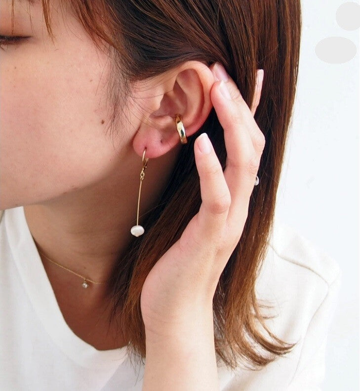 [日本製] 淡水珍珠鉤耳環｛11月30截單;預計10-14工作天發貨｝