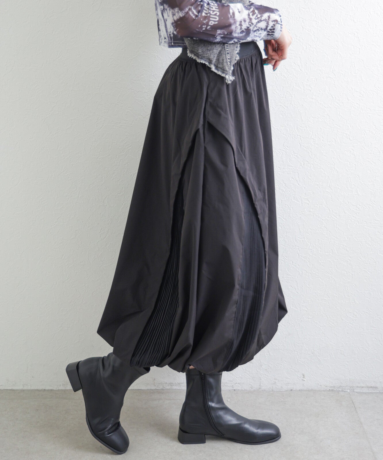 日本JP直送  全新 2025aw 側褶燈籠裙{11月30截單;預計10-14工作天發貨｝