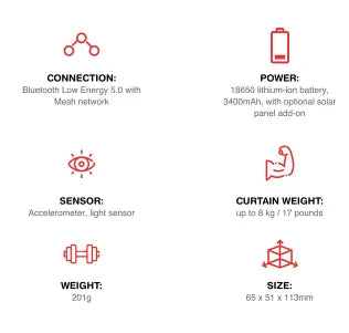 智能窗簾機器人 SwitchBot Curtain|自動遙控窗廉|App 簡易操作|30秒內完成安裝|Type C 充電 | | {1月31截單;預計10-14工作天發貨｝