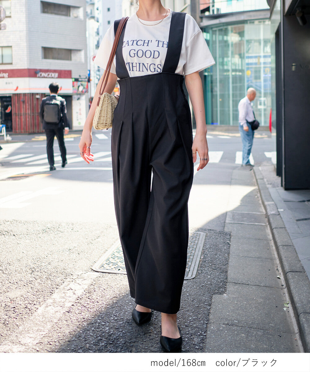 日本JP直送 【2025新品♪】後背帶設計工裝褲{11月30截單;預計10-14工作天發貨｝