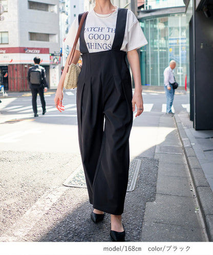 日本JP直送 【2025新品♪】後背帶設計工裝褲{11月30截單;預計10-14工作天發貨｝