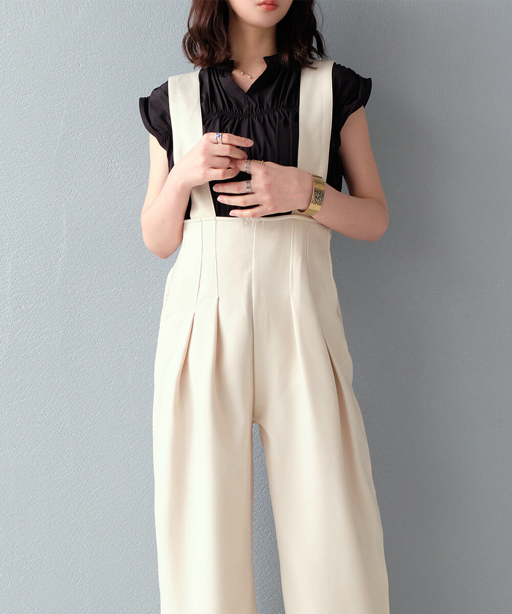 日本JP直送 【2025新品♪】後背帶設計工裝褲{11月30截單;預計10-14工作天發貨｝