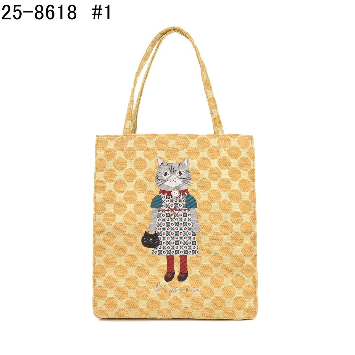 日本JP 直 送  Parlor Suzuran-do 雪尼爾提花迷你包（貓）{11月30截單;預計10-14工作天發貨｝