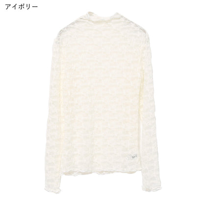 日本JP直送  【 2025新品♪】褶飾蕾絲上衣{11月30截單;預計10-14工作天發貨｝