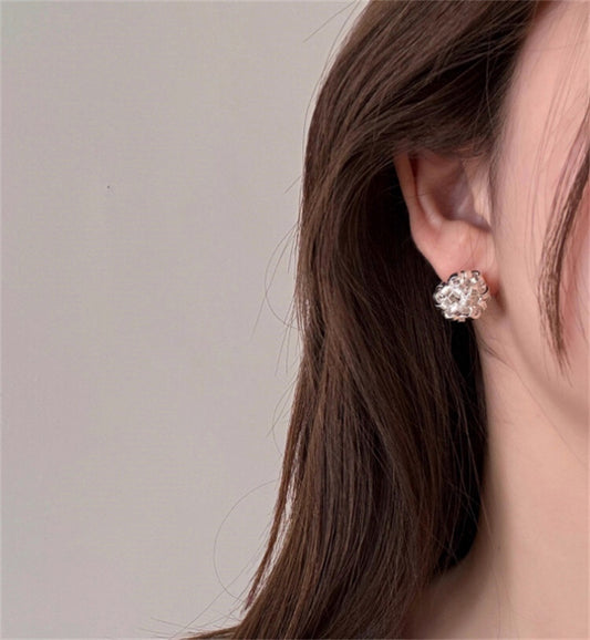 曰本JP直送  手工編織球形耳環“2025 年新品” {11月30截單;預計10-14工作天發貨｝