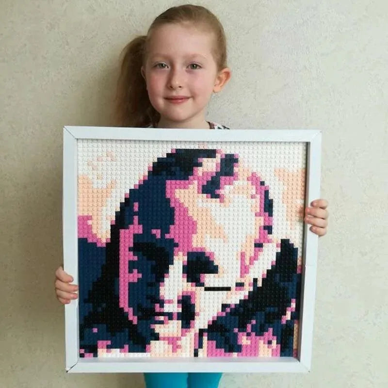 QBRIX 微顆粒圖元畫拼裝DIY照片 彩色版本  {3月15截單;預計10-14 工作天發貨}