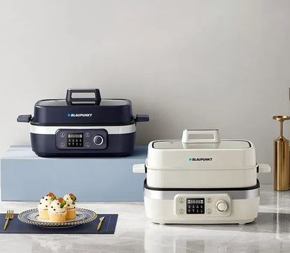 BLAUPUNKT MK-MP031UK-多功能料理鍋 | 氣炸、蒸、燒烤、火鍋、煎鍋 | 輕油少煙   {6月14截單;預計10-14 工作天發貨}