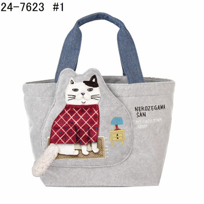 日本JP 直 送  Nekozegawa 羊毛 Hami 口袋包 貓{11月30截單;預計10-14工作天發貨｝