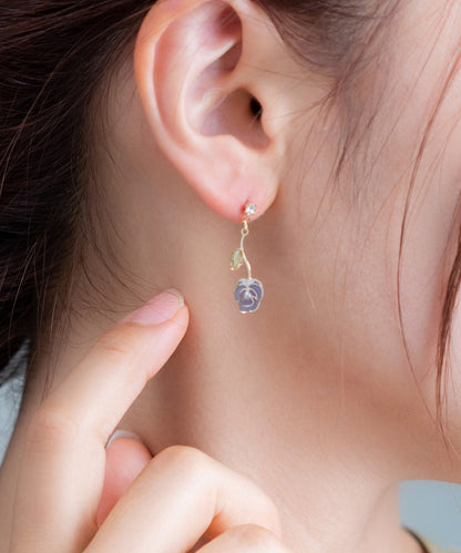 【日本製】搖擺三色堇耳環｛11月30截單;預計10-14工作天發貨｝