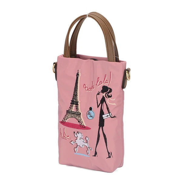 日本JP 直送  【2025年熱銷補貨】超人氣刺繡手提包/單肩包【Chial】女士貓咪輕便包{11月30截單;預計10-14工作天發貨｝