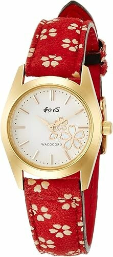 日本JP直送 日本製造 Wakokoro 三針 Uda Inden 圓形手錶    {11月30截單;預計10-14工作天發貨｝　