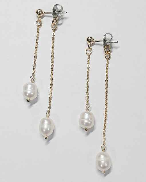 [日本製] 淡水珍珠耳環｛11月30截單;預計10-14工作天發貨｝