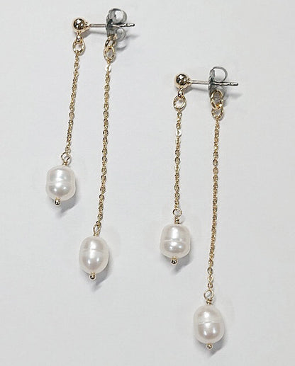 [日本製] 淡水珍珠耳環｛11月30截單;預計10-14工作天發貨｝