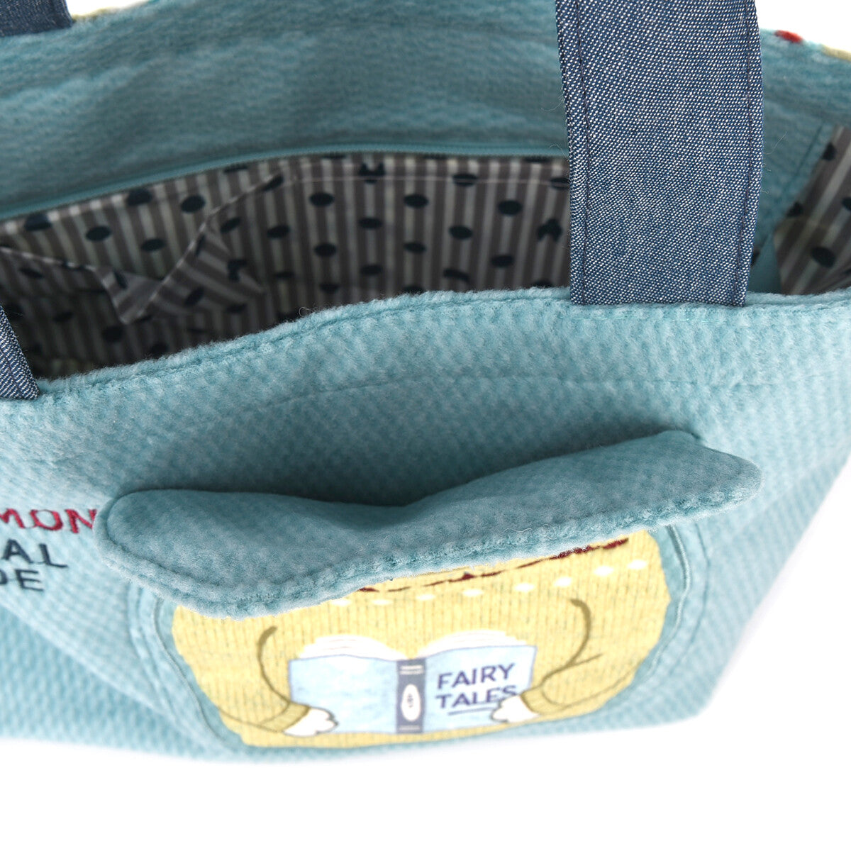 日本JP 直 送  抓絨動物圖案 Hami 口袋包（貓咪）{11月30截單;預計10-14工作天發貨｝