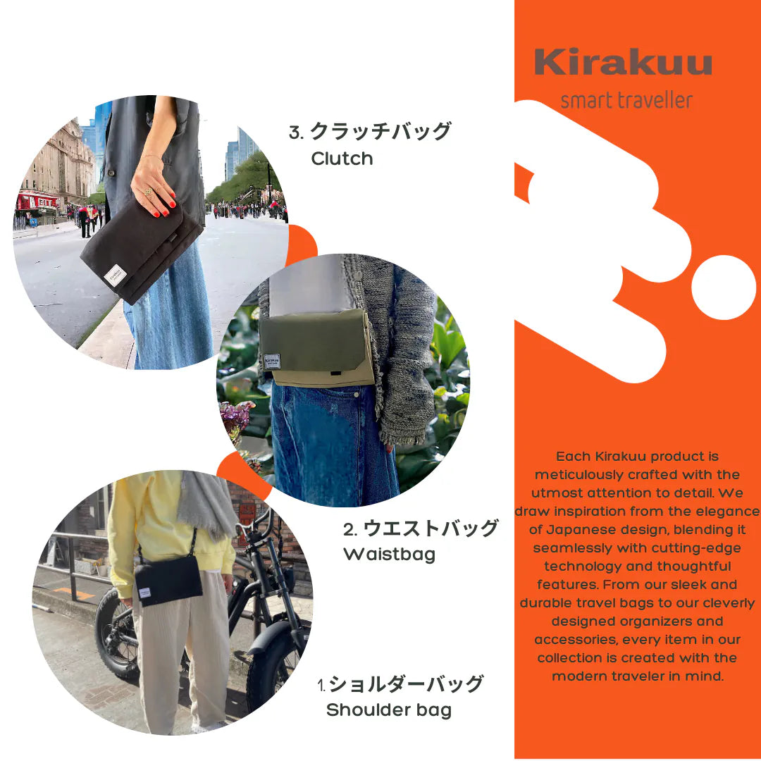 Kirakuu New 3 ways travel bag {3月15截單;預計10-14 工作天發貨}