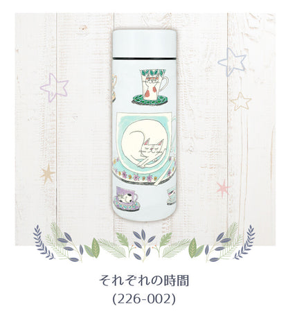 日本JP直送   插畫家 Tetsuro Okabe 不鏽鋼瓶和水瓶 300ml（6 種類型）    {7月12截單;預計10-14 工作天發貨}