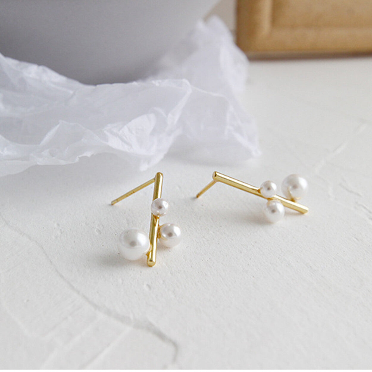 曰本JP直送  純銀耳環，附抽繩袋{11月30截單;預計10-14工作天發貨｝