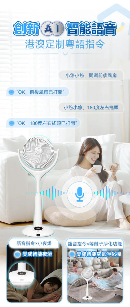 Yohome 5D伸縮循環扇 PRO震撼上市！風扇品類の天花板     {8月2截單;預計10-14 工作天發貨}