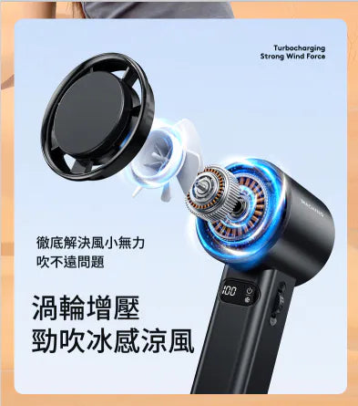 Machino M13 Pro 手持製冷渦輪高速風扇 {3月15截單;預計10-14 工作天發貨}