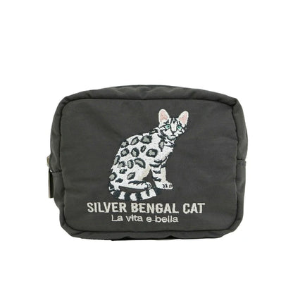日本JP直送  [2025SS 新品] 動物刺繡小袋 貓咪 雪納瑞 鬥牛犬   {7月12截單;預計10-14 工作天發貨}