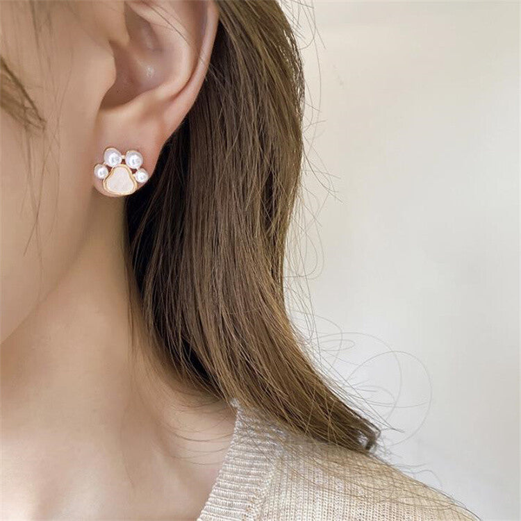 曰本JP直送  超可愛貓爪設計耳環“2025年新品”{11月30截單;預計10-14工作天發貨｝